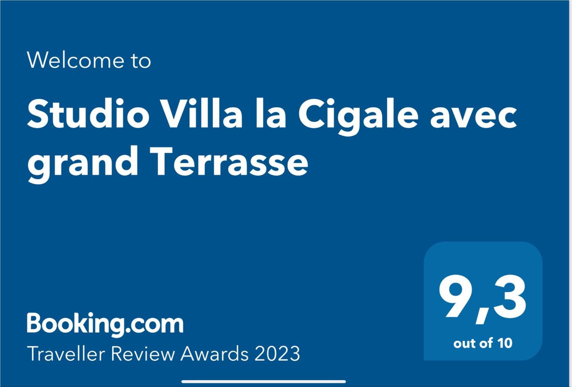 Studio Villa La Cigale Avec Grande Terrasse Ментона Экстерьер фото